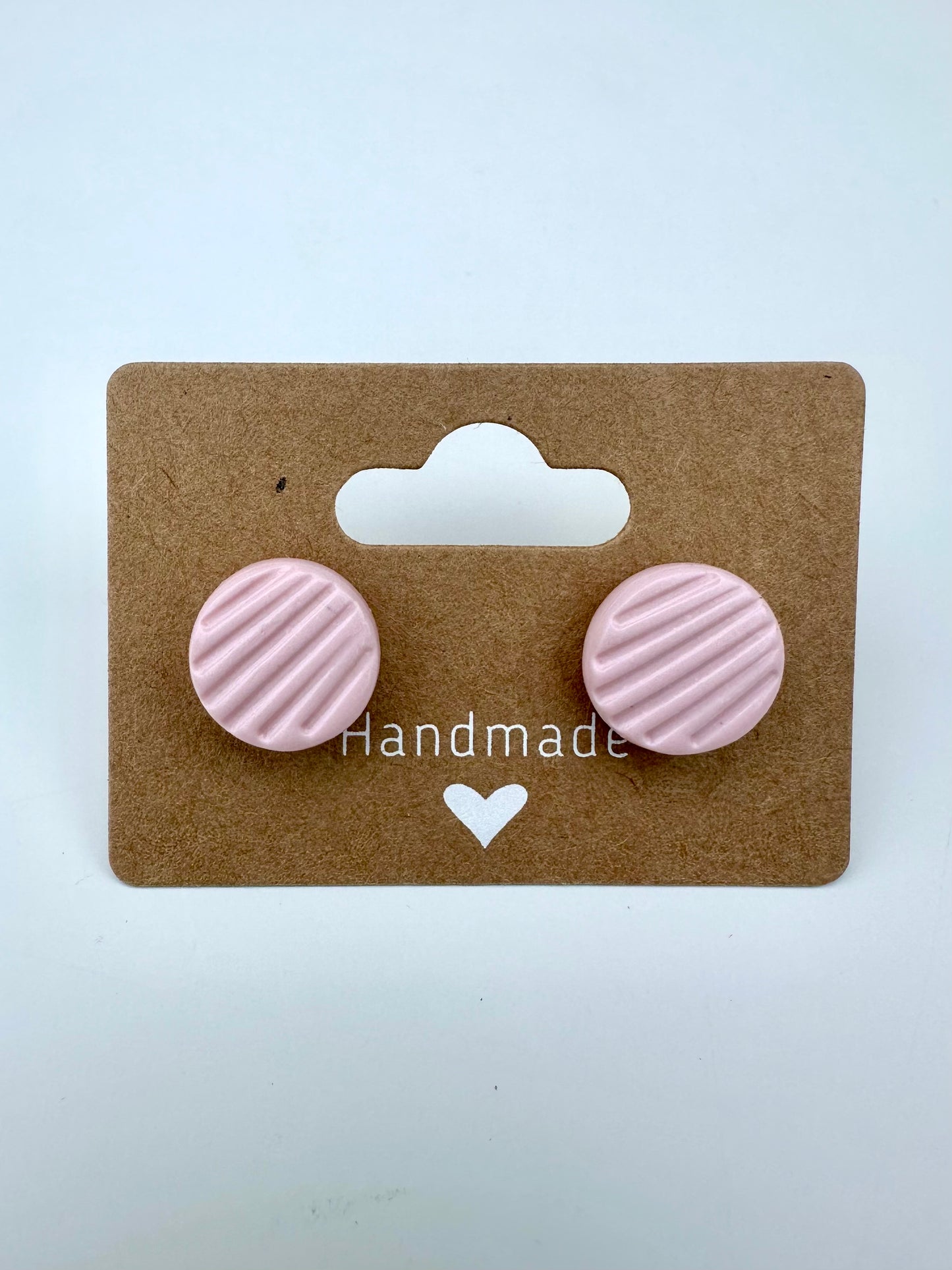 BUTTON STUD EARRINGS