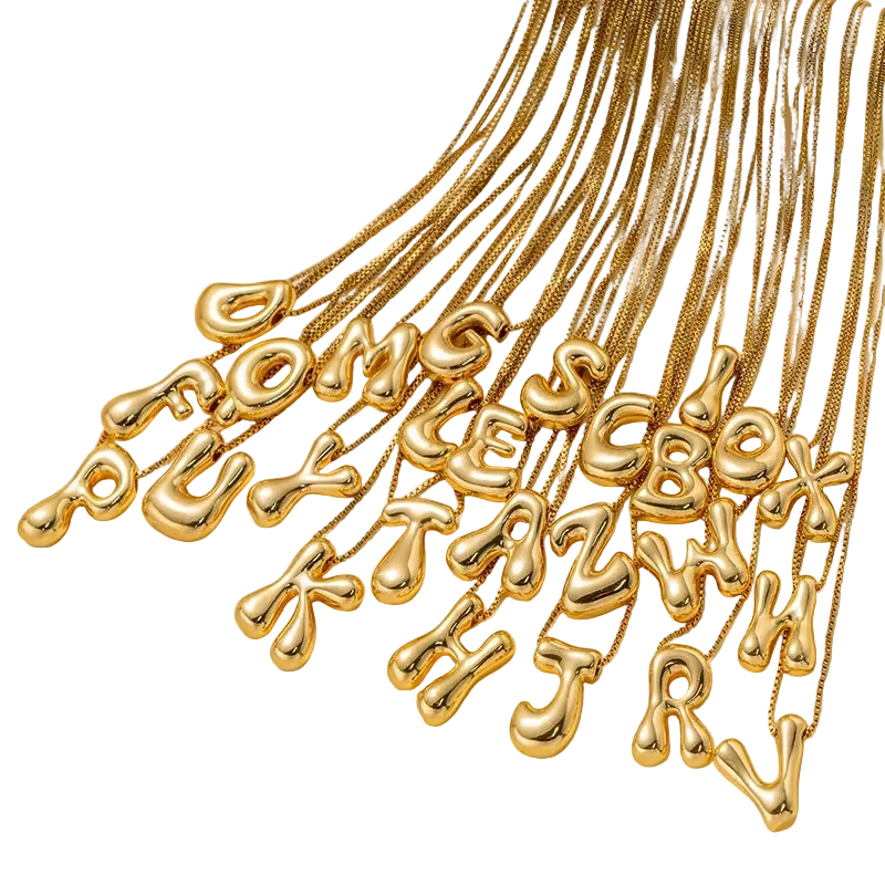 Gold Plated Letter Necklace