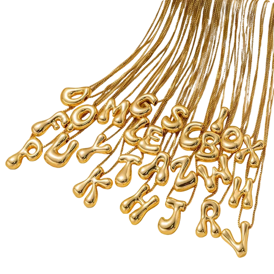 Gold Plated Letter Necklace