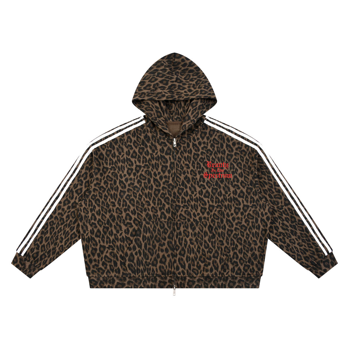 The Bowie Leopard Full Zip Hoodie