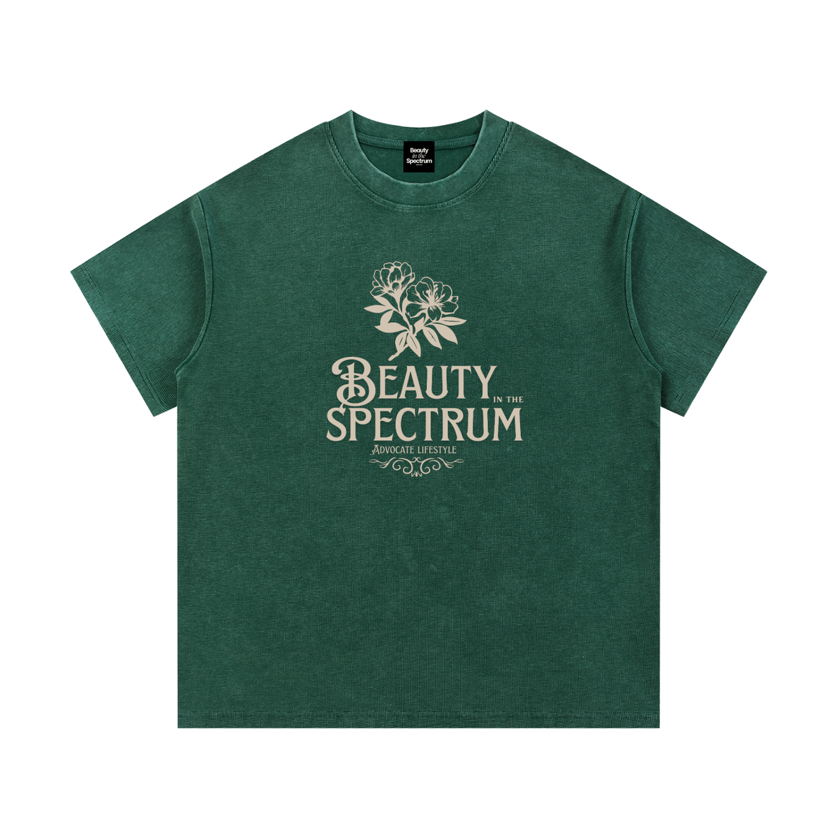 Mineral Wash Waffle Knit T-Shirt